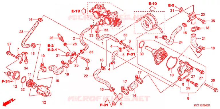 POMPE A EAU Honda SCOOTER 400 SILVERWING 2003  FJS400A3