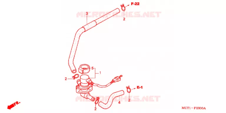 VALVE DE COMMANDE D'INJECTION D'AIR Honda SCOOTER 400 SILVERWING 2003  FJS400A3