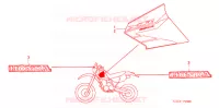 AUTOCOLLANTS pour Honda XR 250 R de 2004