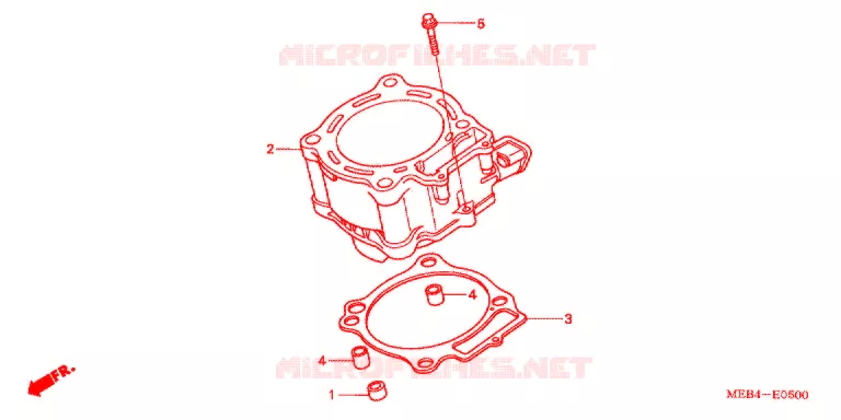 CYLINDRE Honda MOTO 450 CRF 2004  CRF450R4