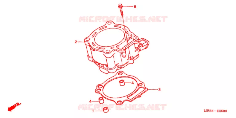 CYLINDRE Honda MOTO 450 CRF 2003  CRF450R3