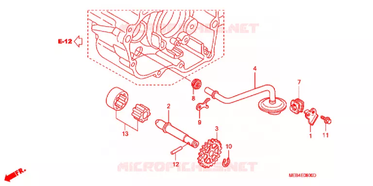 POMPE A HUILE Honda MOTO 450 CRF 2005  CRF450R5