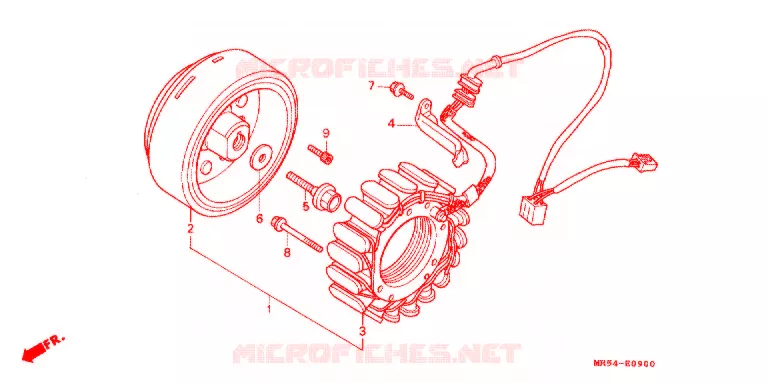 ALTERNATEUR Honda MOTO 800 PC800 1996  PC800T
