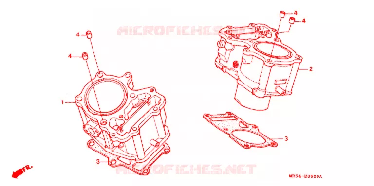 CYLINDRE Honda MOTO 800 PC800 1996  PC800T