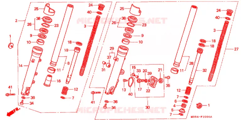 FOURCHE Honda MOTO 800 PC800 1996  PC800T