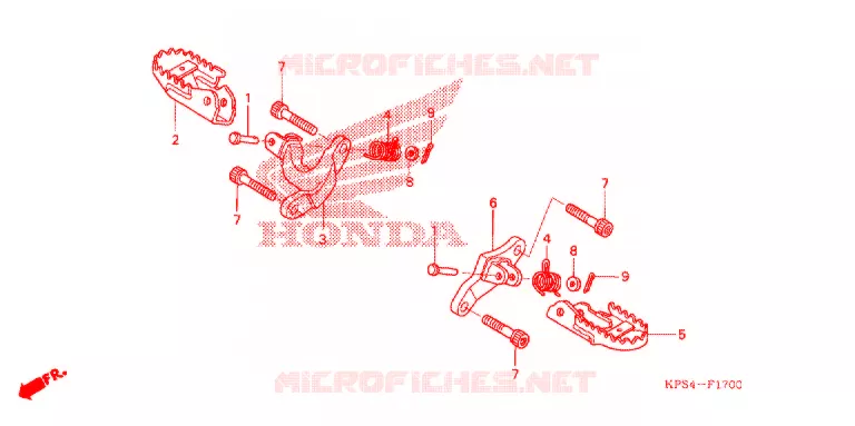 REPOSE PIED Honda MOTO 230 CRF 2006  CRF230F6