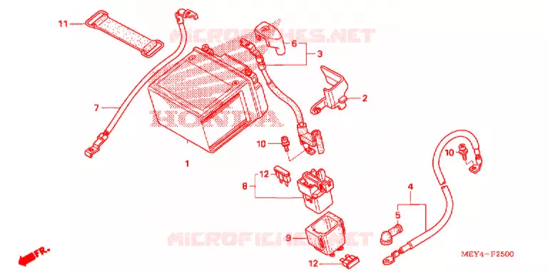BATTERIE Honda MOTO 450 CRF 2006  CRF450X6