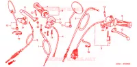LEVIER DE GUIDON   CABLE   COMMODO pour Honda APE 50 DELUXE de 2003