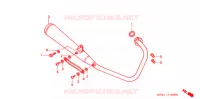 SILENCIEUX D'ECHAPPEMENT (XZ50) pour Honda APE 50 DELUXE de 2003