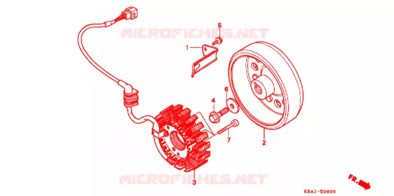ALTERNATEUR Honda MOTO 250 HORNET 2000  CB250FY