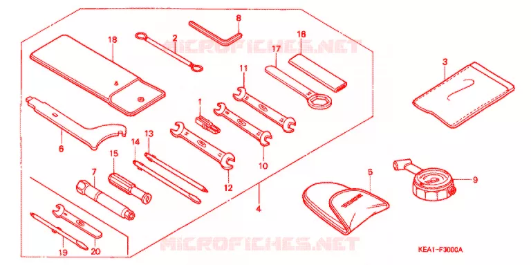 OUTIL Honda MOTO 250 HORNET 2000  CB250FY