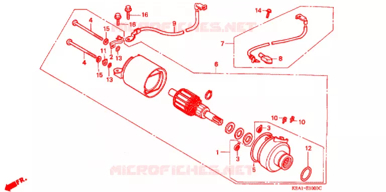 DEMARREUR Honda MOTO 250 HORNET 2004  CB250F3