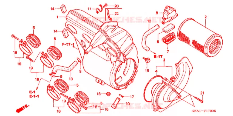FILTRE A AIR Honda MOTO 250 HORNET 2003  CB250F3