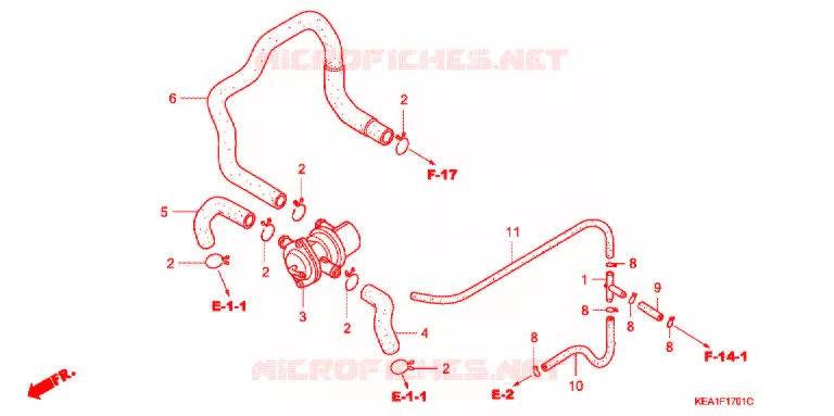 VALVE DE COMMANDE D'INJECTION D'AIR Honda MOTO 250 HORNET 2005  CB250F3