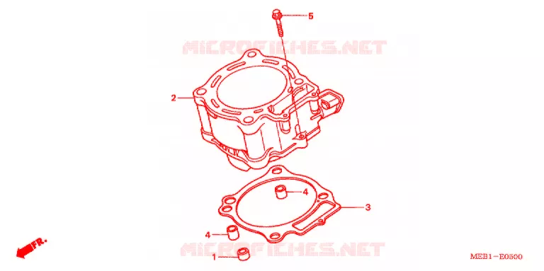 CYLINDRE Honda MOTO 450 CRF 2003  CRF450R3
