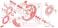 ROUE ARRIERE pour Honda CRF 450 R de 2006