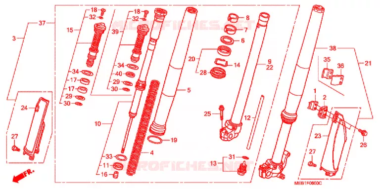FOURCHE Honda MOTO 450 CRF 2006  CRF450R6