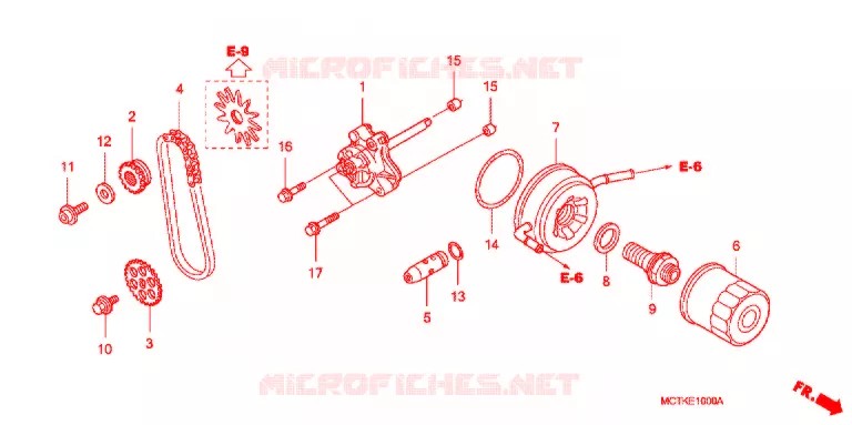 POMPE A HUILE Honda SCOOTER 400 SILVERWING 2005  FJS400D5