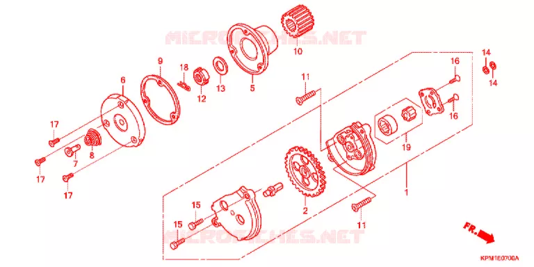POMPE A HUILE Honda MOTO 223 FTR 2002  FTR223D2