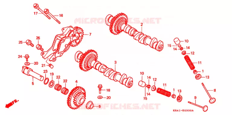ARBRE A CAMES - SOUPAPE Honda MOTO 250 HORNET 2001  CB250F1