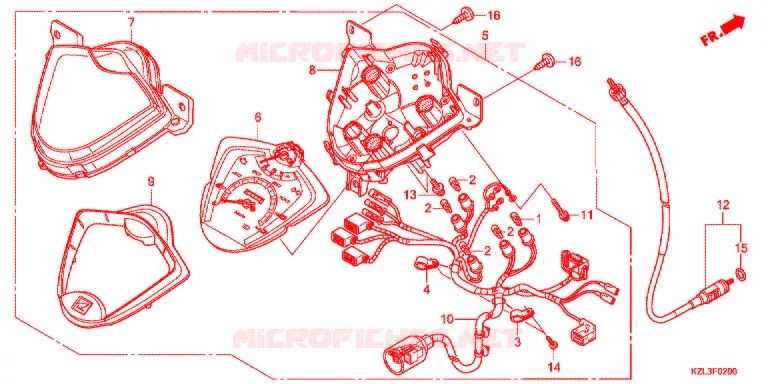 COMPTEUR Honda SCOOTER 110 VISION 2012  NSC110MPDC