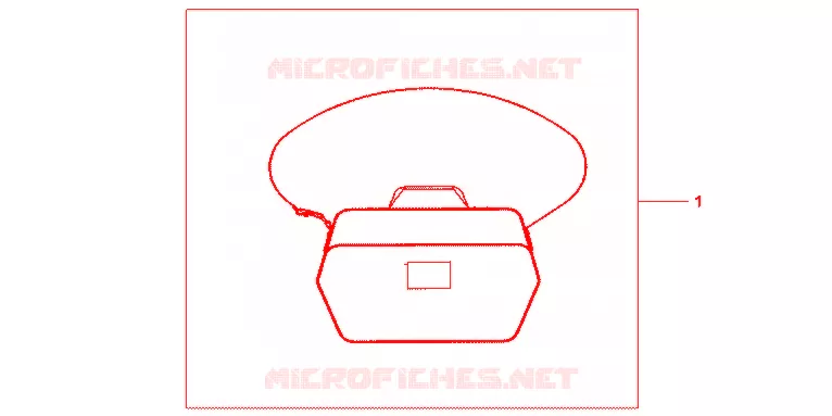 SAC INTERIEUR DE TOP CASE Honda SCOOTER 110 VISION 2012  NSC110MPDC