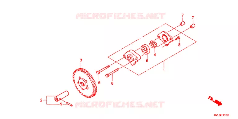 POMPE A HUILE Honda SCOOTER 110 VISION 2014  NSC110MPDC