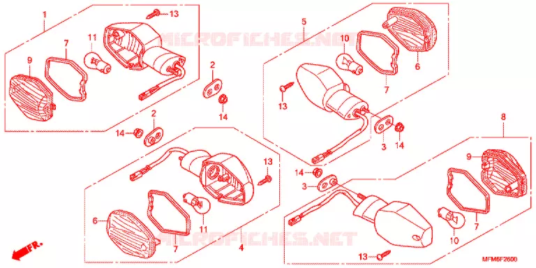 CLIGNOTANT Honda MOTO 400 CB 2014  CB400ADE