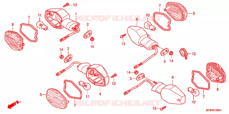 CLIGNOTANT Honda MOTO 400 CB 2012  CB400C