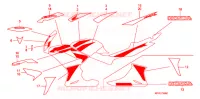 MARQUE/RAYURE  pour Honda CBR 125 de 2007