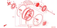 ROUE ARRIERE pour Honda CB 400 SUPER BOL D\'OR ABS REVO SE de 2016