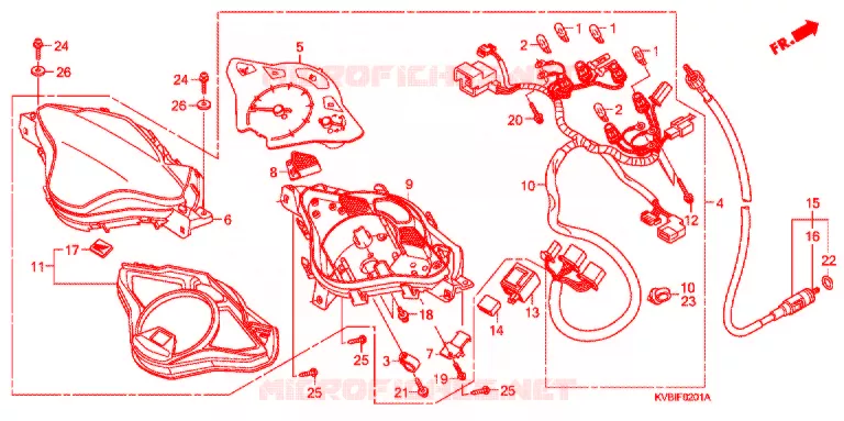 COMPTEUR (2) Honda MOTO 110 VARIO 2011  ACB110CSB