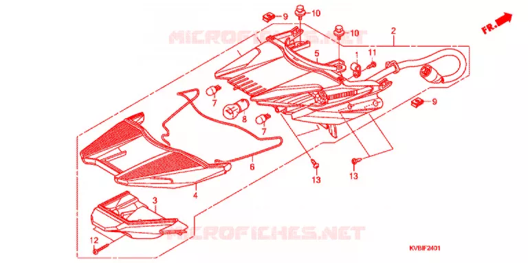 FEUX  (2) Honda MOTO 110 VARIO 2011  ACB110CSB