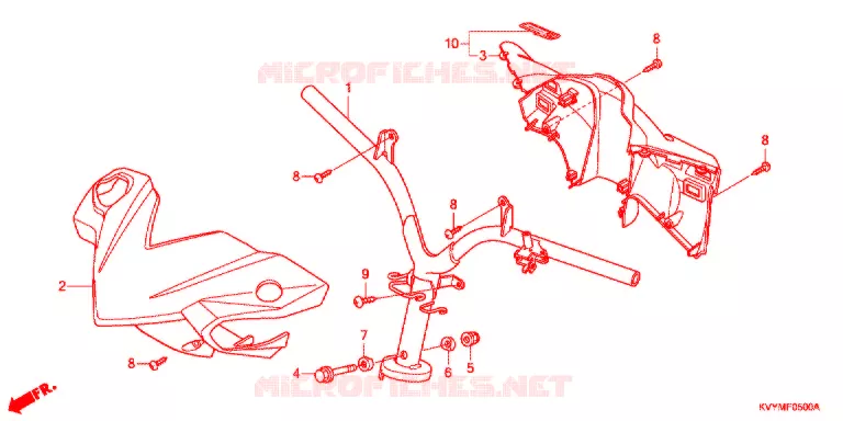 GUIDON - CARENAGE Honda SCOOTER 110 ICON 2012  ACC110SCB