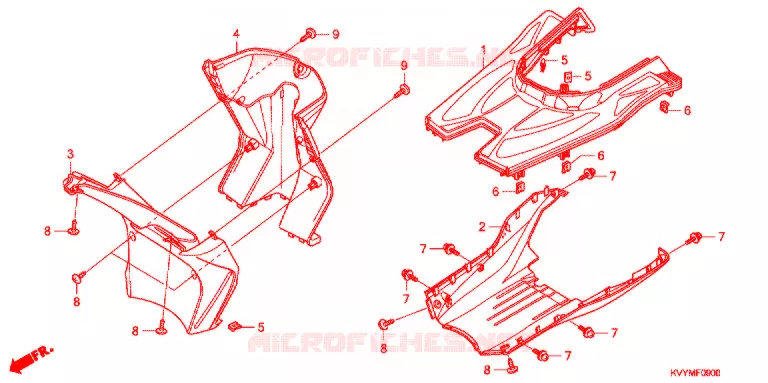 MARCHE PIEDS Honda SCOOTER 110 ICON 2011  ACC110SCB