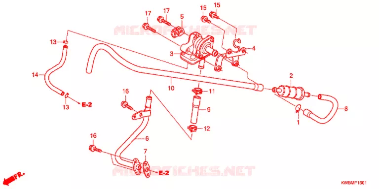 FILTRE A AIR - SOUPAPE D'AIR Honda MOTO 110 WAVE 2011  AFP110KCSB