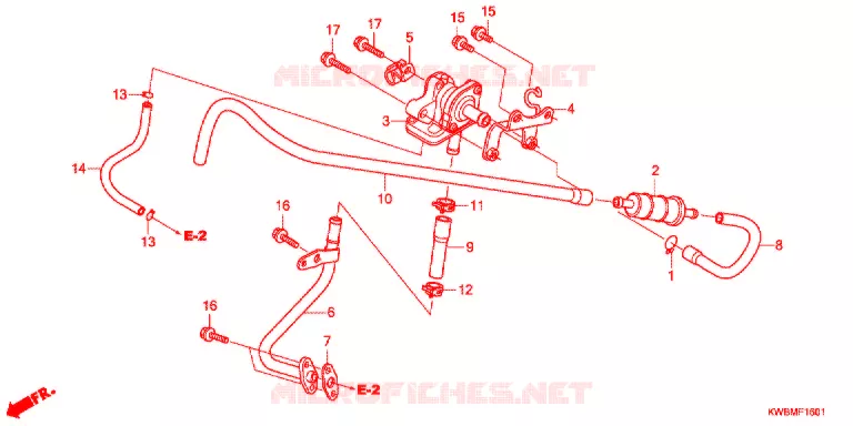 FILTRE A AIR - SOUPAPE D'AIR Honda MOTO 110 WAVE 2012  AFP110MCSB