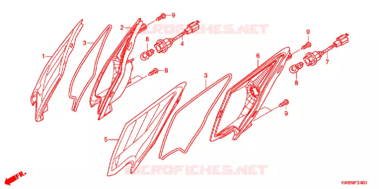 CLIGNOTANT AVANT (AFP110MCSB/C/D/AFP110KCSB) Honda MOTO 110 WAVE 2013  AFP110MCSD
