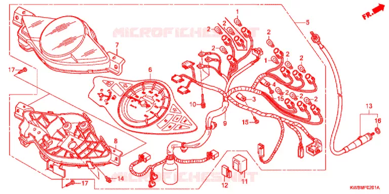 COMPTEUR (2) Honda MOTO 110 WAVE 2015  AFP110MCSE