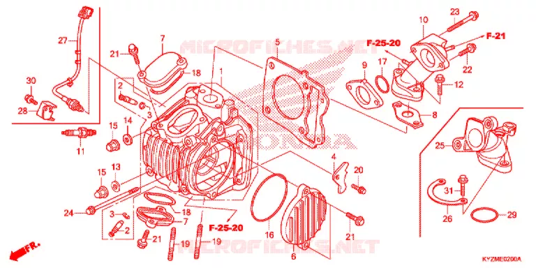 CULASSE Honda MOTO 125 FUTURE 2012  AFS125MCSD