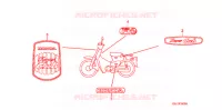 AUTOCOLLANTS pour Honda PRESS CUB 50 DELUXE de 2007