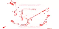 PEDALE   KICK pour Honda LITTLE CUB 50 de 2001