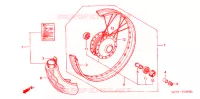 ROUE AVANT pour Honda LITTLE CUB 50 de 2001