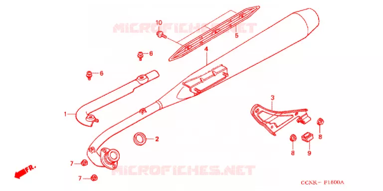 ECHAPPEMENT Honda SCOOTER 50 C50 2002  C50LM2