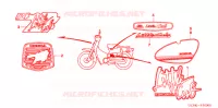 AUTOCOLLANTS pour Honda LITTLE CUB 50 de 2005