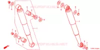 AMORTISSEUR ARRIERE pour Honda SUPER CUB 70 DELUXE de 1999