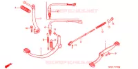 PEDALE   KICK pour Honda SUPER CUB 70 DELUXE de 1999