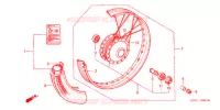 ROUE AVANT pour Honda SUPER CUB 70 DELUXE de 1999
