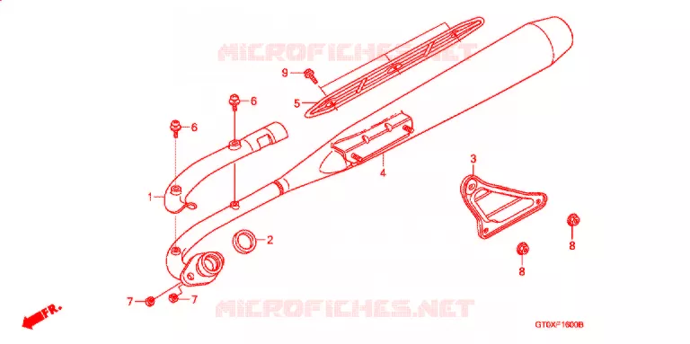 SILENCIEUX D'ECHAPPEMENT Honda MOTO 90 CUB 2007  C90D7