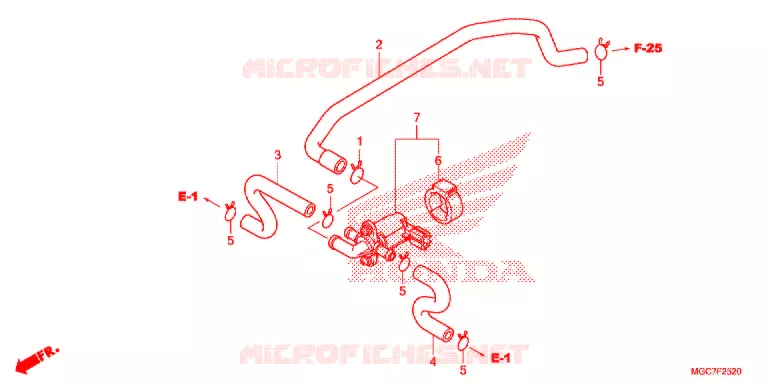 VALVE DE COMMANDE D'INJECTION D'AIR Honda MOTO 1100 CB 2016  CB1100SADG